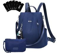 Eshow Zaino Donna Antifurto, Zainetto Multifunzionale, Borsa Casual ed Moda per Viaggio, Scuola, Lavoro, Shopping, Visite e Università