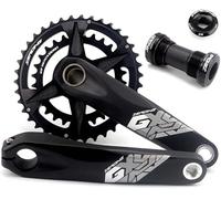 Eshte Guarnitura MTB da 175mm 36-26T/38-28T GXP Doppia Corona Set guarnitura Mountain Bike in lega di alluminio con BB for 7-12 velocità (Size : 38-28T)