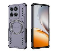 ESHUYI Cover Magnetica per Motorola Edge 60 Fusion/Edge 60/Edge 60s, Compatibile con MagSafe, Custodia Antiurto Grado Militare con Angoli Airbag, Dissipazione Calore, Ibrida TPU+PC, Viola