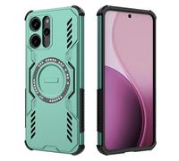 ESHUYI Cover Magnetica per Xiaomi Redmi 12 (4G/5G), Compatibile con MagSafe, Custodia Antiurto Grado Militare con Angoli Airbag, Dissipazione Calore, Ibrida TPU+PC, Verde