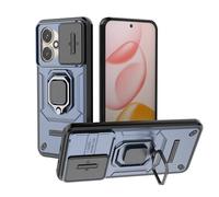 ESHUYI Cover per Honor 400 5G con Custodia per Fotocamera Scorrevole e Supporto ad Anello [Custodia Paraurti Compatibile con Supporto Magnetico per Auto], Blu