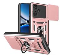 ESHUYI® Cover per Honor 400 5G con Custodia per Fotocamera Scorrevole e Supporto ad Anello [Custodia Paraurti Compatibile con Supporto Magnetico per Auto], Oro rosa
