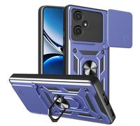 ESHUYI® Cover per Honor 400 5G con Custodia per Fotocamera Scorrevole e Supporto ad Anello [Custodia Paraurti Compatibile con Supporto Magnetico per Auto], Blu