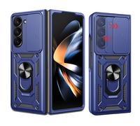 ESHUYI Cover per Motorola Razr Fold con Custodia per Fotocamera Scorrevole e Supporto ad Anello [Custodia Paraurti Compatibile con Supporto Magnetico per Auto], Blu