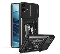 ESHUYI® Cover per Nothing CMF Phone 1 con Custodia per Fotocamera Scorrevole e Supporto ad Anello [Custodia Paraurti Compatibile con Supporto Magnetico per Auto], Nero