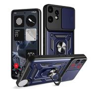 ESHUYI Cover per Nothing CMF Phone 2 Pro con Custodia per Fotocamera Scorrevole e Supporto ad Anello [Custodia Paraurti Compatibile con Supporto Magnetico per Auto], Blu