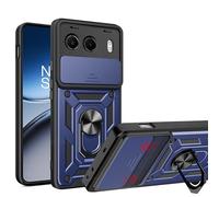 ESHUYI® Cover per OnePlus Nord 4 5G con Custodia per Fotocamera Scorrevole e Supporto ad Anello [Custodia Paraurti Compatibile con Supporto Magnetico per Auto], Blu