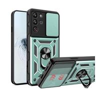 ESHUYI® Cover per Red Magic 10 Pro/10 Pro+ con Custodia per Fotocamera Scorrevole e Supporto ad Anello [Custodia Paraurti Compatibile con Supporto Magnetico per Auto], Verde