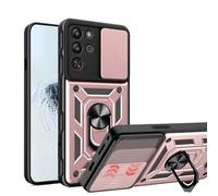 ESHUYI® Cover per Red Magic 10 Pro/10 Pro+ con Custodia per Fotocamera Scorrevole e Supporto ad Anello [Custodia Paraurti Compatibile con Supporto Magnetico per Auto], Oro rosa