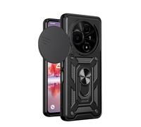 ESHUYI Cover per TCL 60 NxtPaper 4G con Custodia per Fotocamera Scorrevole e Supporto ad Anello [Custodia Paraurti Compatibile con Supporto Magnetico per Auto], Nero