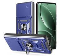 ESHUYI Cover per vivo X200 FE con Custodia per Fotocamera Scorrevole e Supporto ad Anello [Custodia Paraurti Compatibile con Supporto Magnetico per Auto], Blu