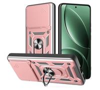 ESHUYI Cover per vivo X200 FE con Custodia per Fotocamera Scorrevole e Supporto ad Anello [Custodia Paraurti Compatibile con Supporto Magnetico per Auto], Oro rosa