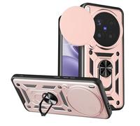 ESHUYI Cover per vivo X300 Pro con Custodia per Fotocamera Scorrevole e Supporto ad Anello [Custodia Paraurti Compatibile con Supporto Magnetico per Auto], Oro rosa