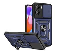 ESHUYI Cover per ZTE nubia Neo 3 5G con Custodia per Fotocamera Scorrevole e Supporto ad Anello [Custodia Paraurti Compatibile con Supporto Magnetico per Auto], Blu