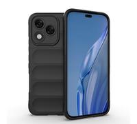 ESHUYI Cover Silicone Liquido per Honor 400 Lite 5G con Protezione Anti-Germi e Fodera in Microfibra, Custodia in Silicone a Antiurto, Nero