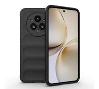 ESHUYI® Cover Silicone Liquido per Realme 14 Pro Plus(Pro+) con Protezione Anti-Germi e Fodera in Microfibra, Custodia in Silicone a Antiurto, Nero