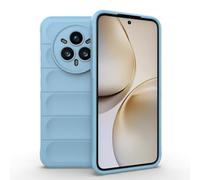 ESHUYI® Cover Silicone Liquido per Realme 14 Pro Plus(Pro+) con Protezione Anti-Germi e Fodera in Microfibra, Custodia in Silicone a Antiurto, Azzurro