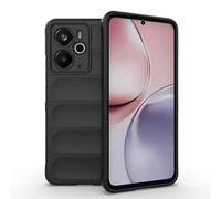 ESHUYI Cover Silicone Liquido per Realme 14T/Realme 14 5G con Protezione Anti-Germi e Fodera in Microfibra, Custodia in Silicone a Antiurto, Nero