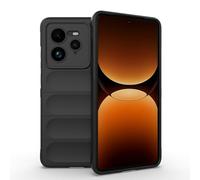 ESHUYI® Cover Silicone Liquido per Realme GT 7 Pro con Protezione Anti-Germi e Fodera in Microfibra, Custodia in Silicone a Antiurto, Nero