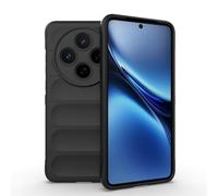 ESHUYI® Cover Silicone Liquido per vivo X200 con Protezione Anti-Germi e Fodera in Microfibra, Custodia in Silicone a Antiurto, Nero