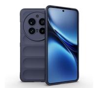 ESHUYI® Cover Silicone Liquido per vivo X200 Pro con Protezione Anti-Germi e Fodera in Microfibra, Custodia in Silicone a Antiurto, Blu scuro