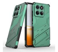 ESHUYI Custodia per Motorola Edge 60 Fusion/Edge 60/Edge 60s con Supporto [Compatibile con Supporto Magnetico per Auto] Cover Paraurti PC + TPU, Verde