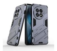 ESHUYI Custodia per OnePlus 13 5G con Supporto [Compatibile con Supporto Magnetico per Auto] Cover Paraurti PC + TPU, Grigio