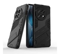 ESHUYI Custodia per OnePlus 13 5G con Supporto [Compatibile con Supporto Magnetico per Auto] Cover Paraurti PC + TPU, Nero