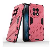 ESHUYI Custodia per OnePlus 13 5G con Supporto [Compatibile con Supporto Magnetico per Auto] Cover Paraurti PC + TPU, Rosa rossa