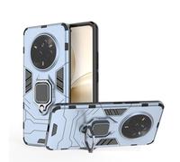 ESHUYI Custodia per Realme 14 Pro 5G con 360° Rotante Staffa, [Compatibile con Supporto Magnetico per Auto], Cover Paraurti PC + TPU, Blu