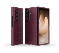 ESHUYI Custodia Rigida in PC per Samsung Galaxy Z Fold7 con Scudo Antibatterico, Texture Delicata al Tatto, Cover Slim Antigraffio e Antiurto, Viola scuro