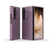 ESHUYI Custodia Rigida in PC per Samsung Galaxy Z Fold7 con Scudo Antibatterico, Texture Delicata al Tatto, Cover Slim Antigraffio e Antiurto, Viola chiaro