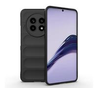 ESHUYI® Custodia Silicone Liquido per Realme 13 Pro 5G/Realme 13 Pro+ 5G con Protezione Anti-Germi e Fodera in Microfibra, Cover in Silicone a Antiurto 360°, Nero