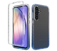ESHUYI® Trasparente Cover per Samsung Galaxy A56 5G/Galaxy A36 5G Custodia in silicone a Antiurto 360° con Protezione per lo Schermo Integrata, Caso Protettivo Antineve e Antipolvere, Blu