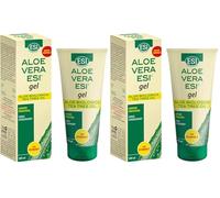 ESI - Aloe Vera Gel, con Tea Tree Oil e Vitamina E, Idrata e Lenisce la Pelle Secca o Arrossata in Seguito a Esposizione al Sole, Adatto a Tutti i Tipi di Pelle, 200 ml (Confezione da 2)