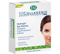 ESI, Biocollagenix Hydrogel Eye Patches, 10 Patch Occhi con Collagene, Caffeina e Acido Ialuronico per Ridurre le Occhiaie, Offre una Pelle Elastica e un Contorno Occhi Luminoso, Formula Idratante