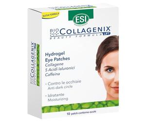 ESI, Biocollagenix Hydrogel Eye Patches, 10 Patch Occhi con Collagene, Caffeina e Acido Ialuronico per Ridurre le Occhiaie, Offre una Pelle Elastica e un Contorno Occhi Luminoso, Formula Idratante