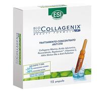 ESI, Biocollagenix Trattamento Viso Antirughe Concentrato, a Base di Collagene Marino e Acido Ialuronico, Dona una Pelle Idratata, Levigata e Tonica, Ripristina l'Elasticità del Viso, 15 Ampolle