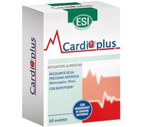 ESI - Cardioplus, Integratore Alimentare con Biancospino, per la Regolarità della Pressione Sanguigna, Clinicamente Testato, Senza Glutine e Vegan, 60 Ovalette