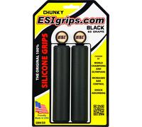 Coppia di manopole esi grips silicone chunky nere 32 millimetri