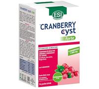 ESI, Cranberry Cyst Forte, Integratore Alimentare per la Funzionalità delle Vie Urinarie e il Drenaggio dei Liquidi Corporei, con D-Mannosio, a Base di Uva Ursina e Tè Verde, 16 Pocket Drink