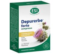 ESI, Depurerbe Forte Compresse, Integratore Alimentare Depurativo a Base di Estratto di Carciofo, Cardo Mariano e Tarassaco, Aiuta l'Organismo a Eliminare le Tossine Accumulate, 60 Compresse