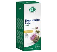 ESI, Depurerbe Forte Drink, Integratore Alimentare Depurativo a Base di Estratto di Carciofo, Cardo Mariano e Tarassaco, Aiuta l'Organismo a Eliminare le Tossine Accumulate, Gusto Limone, 500 ml