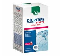 ESI Diurerbe Forte - Integratore Pocket Drink Drenante Gusto Melograno, 24 Stick