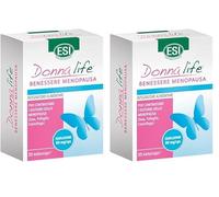 ESI - Donna Life Menopausa, Integratore Alimentare a Base di Isoflavoni da Soia e Trifoglio, Favorisce la Regolazione Ormonale, Senza Glutine e Vegano, 30 Naturcaps (Confezione da 2)