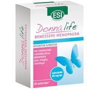 ESI - Donna Life Menopausa, Integratore Alimentare a Base di Isoflavoni da Soia e Trifoglio, Favorisce la Regolazione Ormonale, Senza Glutine e Vegano, 30 Naturcaps