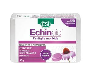 ESI - Echinaid Pastiglie Morbide, Caramelle Gola con Echinacea e Vitamina C, Favoriscono le Difese Immunitarie Contro Malanni Tipici della Stagione Invernale, Senza Glutine e Vegan, 50 g