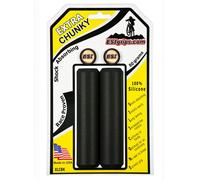 ESI Extra Grosso Silicone Mountain Manubrio Grips Nero 130mm MTB Mtn Bicicletta