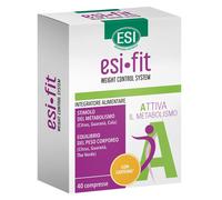 ESI Fit Attiva, Integratore Alimentare con Carnitina e Guaranà, Favorisce il Controllo del Peso Corporeo, Contiene Caffeina, Senza Glutine e Vegano, 40 Compresse