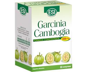 ESI - Garcinia Cambogia Formula Concentrata, Integratore Alimentare con Garcinia e Cambogia, Riduce l'Assorbimento degli Zuccheri e Favorisce il Senso di Sazietà, Senza Glutine e Vegano, 60 Compresse